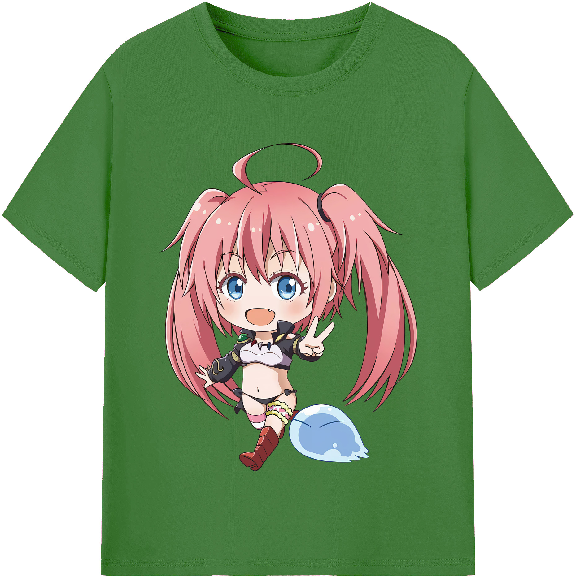 （画像用） 転スラ Regarding Reincarnated to Slime レディースカジュアルプリントTシャツ（綿100％）
